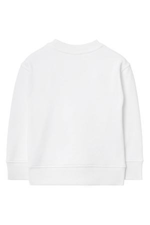 white cotton sweatshirt BURBERRY KIDS | 8082110A1464